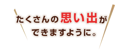 たくさんの思い出