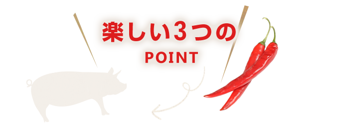 楽しい3つのポイント